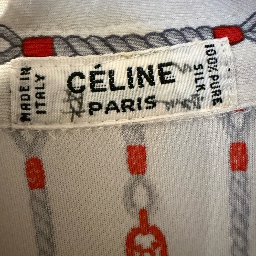 💋 Celine Patterned Button-Up Shirt 174 - Picture 3 of 6
